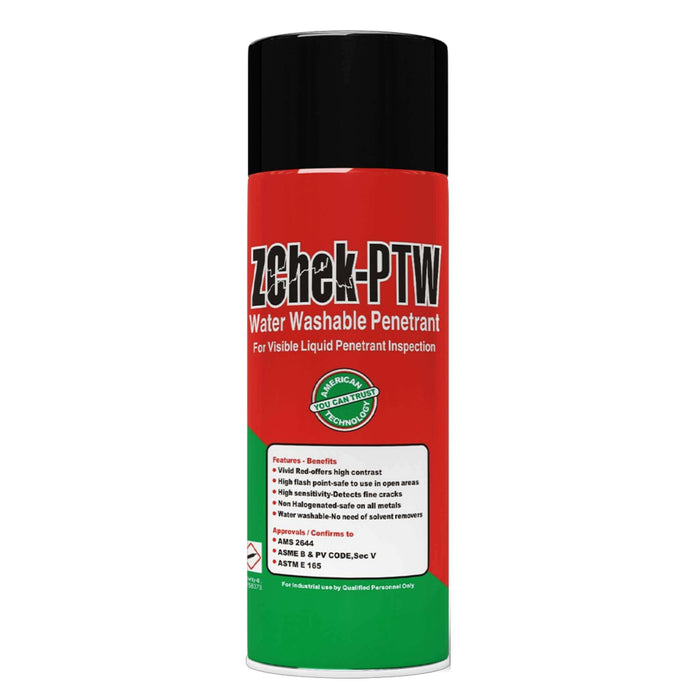 Red dye water washable penetrant