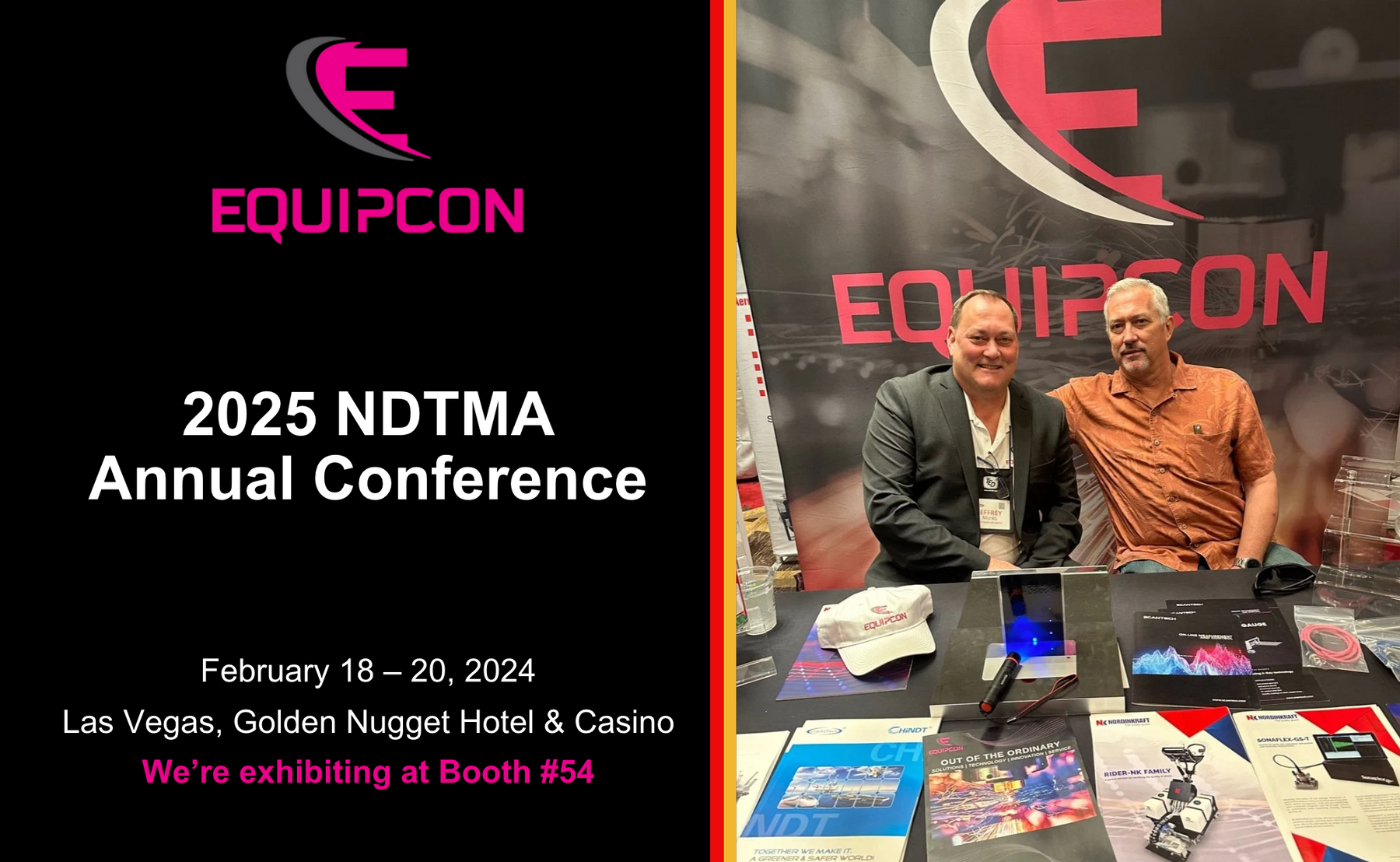 Equipcon at Booth #54 at NDTMA 2025