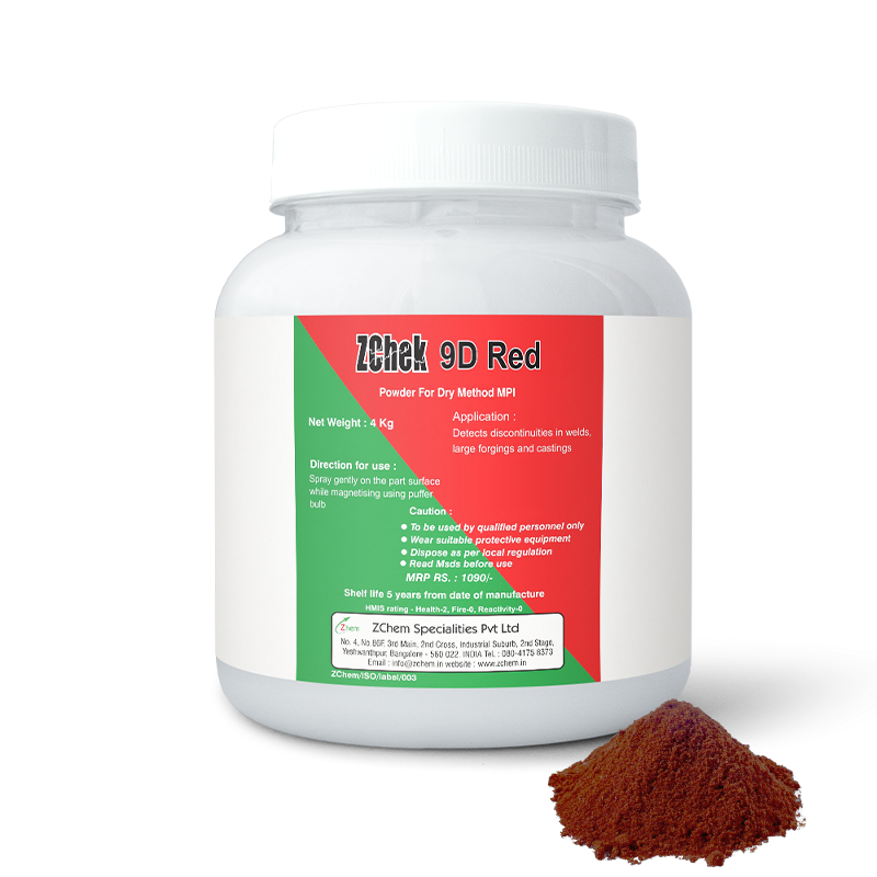 9-D Red Colored Non-Fluorescent Magnetic Particle Powder