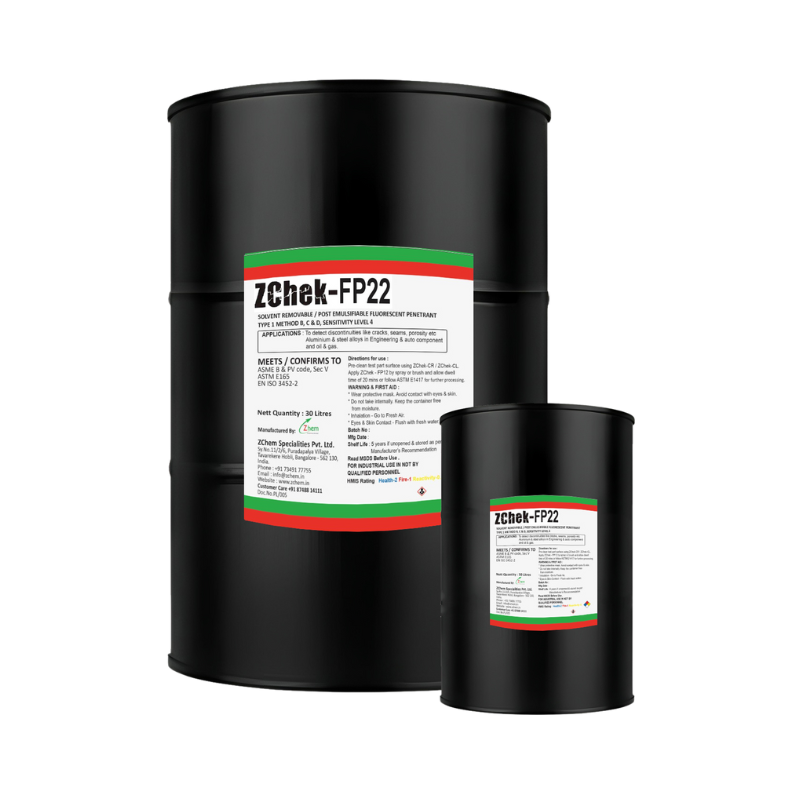 FP22 Solvent Removable / Post Emulsifiable Fluorescent Penetrant